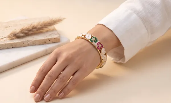 Ivory_Thick_Meenakari_Kada