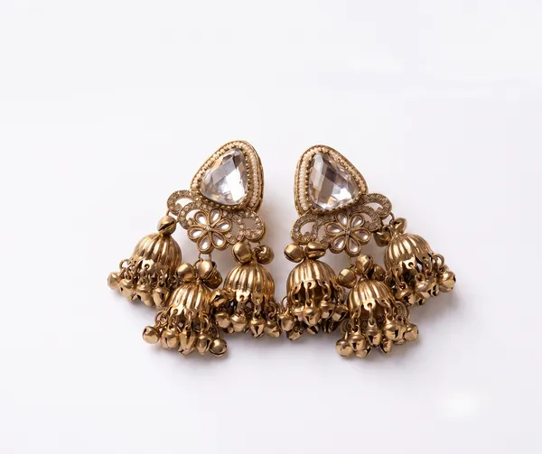 Crystal_Clear_3_Tier_Antique_Gold_Jhumki