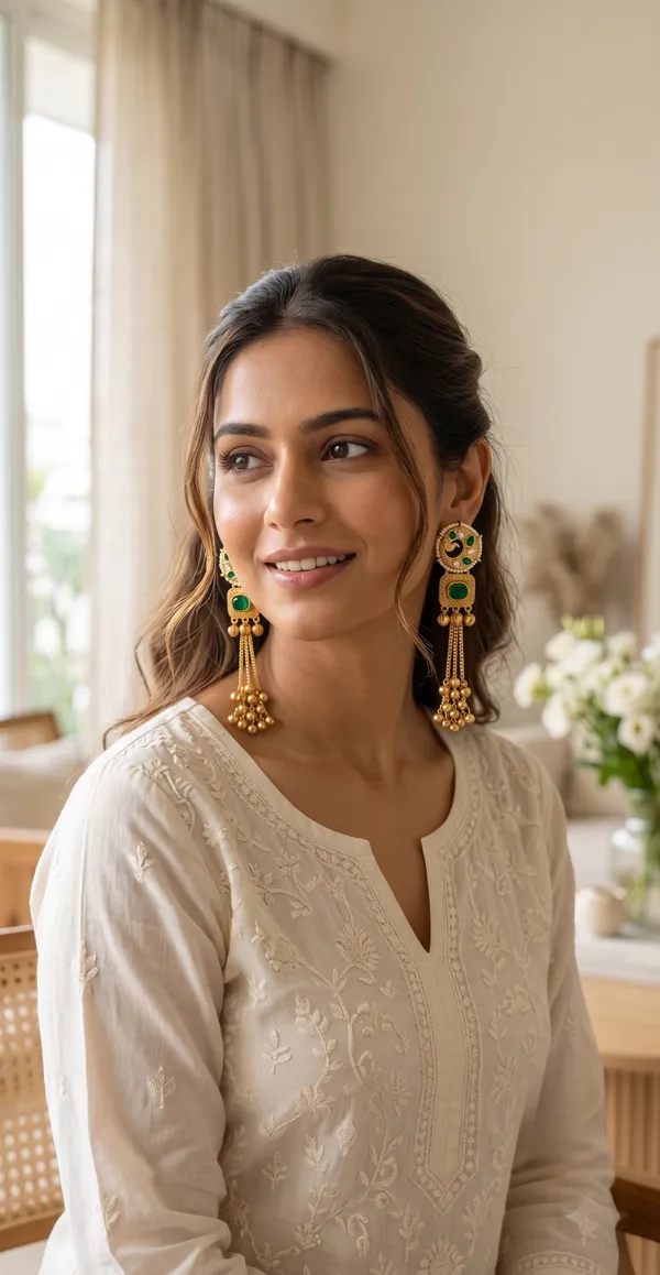 Green_Kundan_Long_Gold_Tone_Jhumki