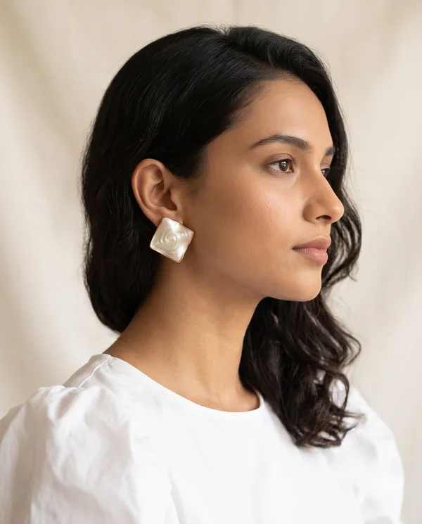 Ivory_Square_Enamel_Stud_Earrings