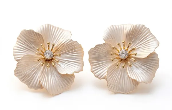 White_Pearl_Enamel_Floral_Statement_Earrings