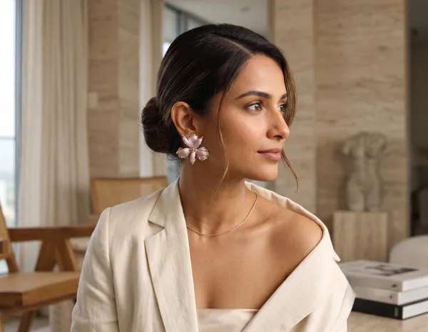 Off_White_Resin_Flower_Cluster_Statement_Earrings