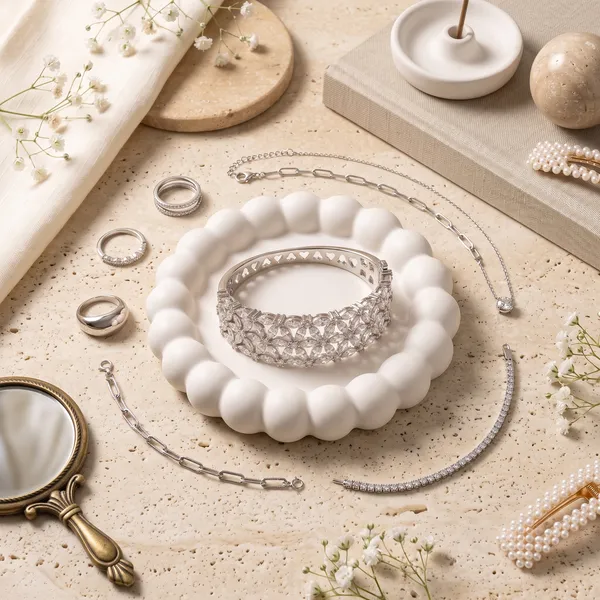 Silver_Tone_Embellished_Bracelet_for_Women