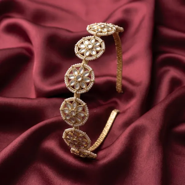 Gold-Toned_Floral_Embellished_Headband_for_Women