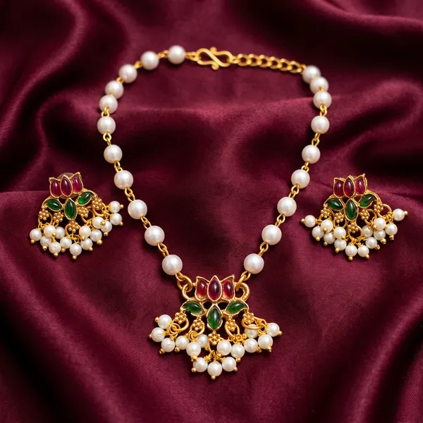 Gold_Tone_Pearl_Necklace_Set_for_Women