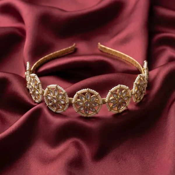 Gold-Toned_Floral_Embellished_Headband_for_Women