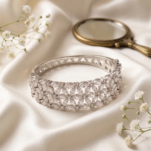 Silver_Tone_Embellished_Bracelet_for_Women
