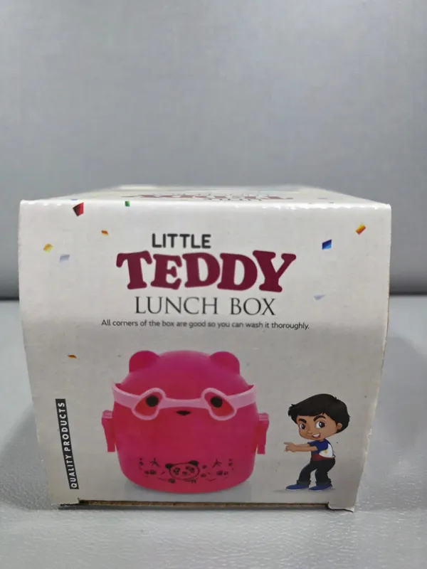 Pink_Steel_Teddy_Bear_Shape_Kids_Lunch_Box_With_Spoon