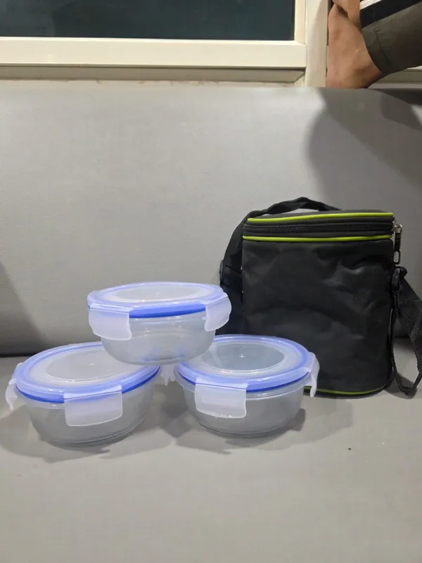 Blue_Fabric_Cylindrical_Backpack_Bag
