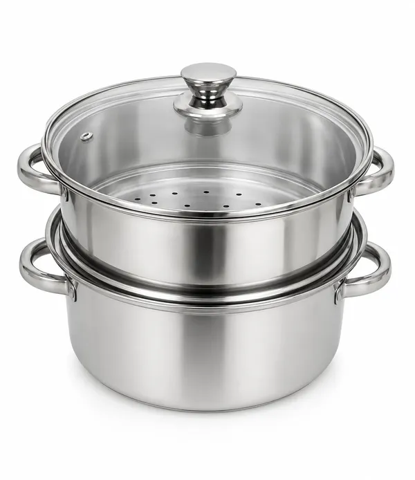 Stainless_Steel_2_Tier_Steamer_Pot_With_Glass_Lid
