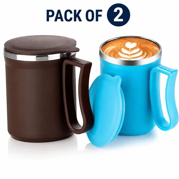 Coffee_Mug_With_Lid_Pack_Of_2_Reusable_Plastic_Coffee_Cups_With_Handle_Tea_Coffee_Hot_Beverage_Mug_Stylish_Kitchen_Office_Drinkware