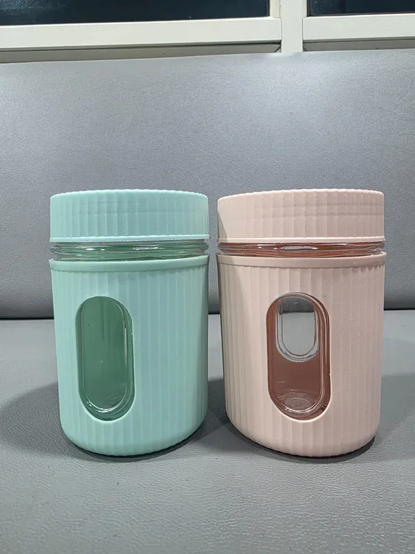 Plastic_Ribbed_Pink_Green_Food_Storage_Containers_Set_Of_2