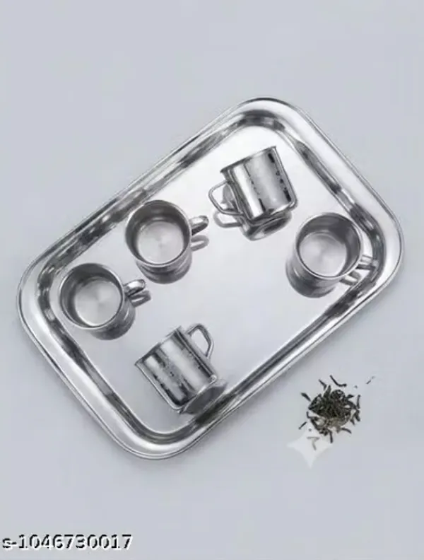 Stainless_Steel_Tea_Cup_Set_With_Serving_Tray