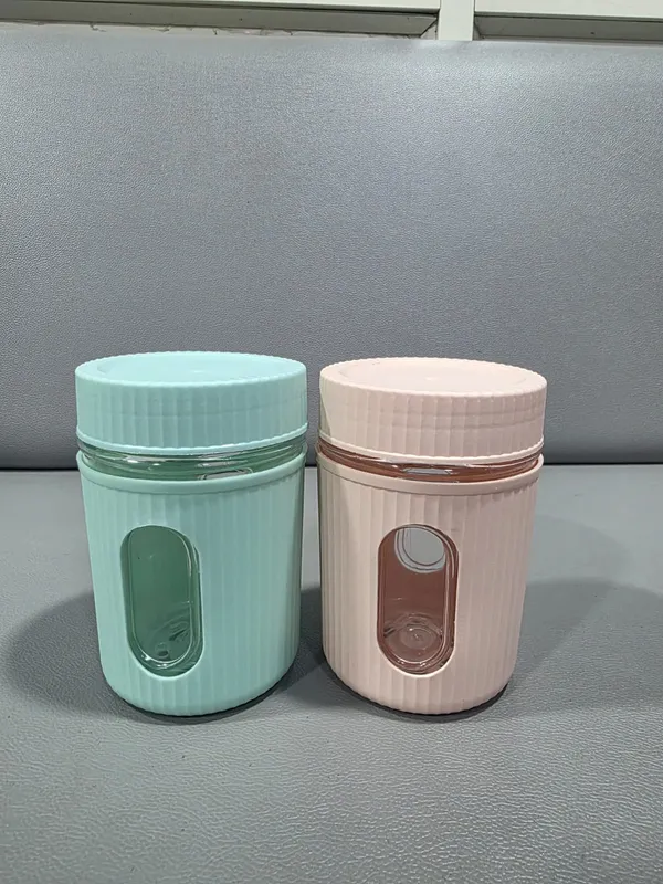 Plastic_Ribbed_Pink_Green_Food_Storage_Containers_Set_Of_2