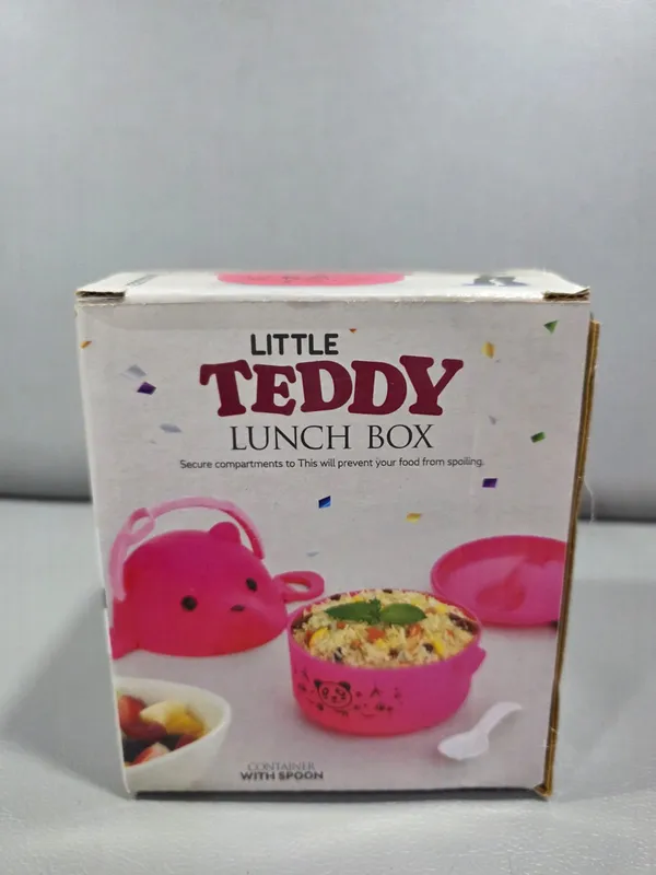 Pink_Steel_Teddy_Bear_Shape_Kids_Lunch_Box_With_Spoon