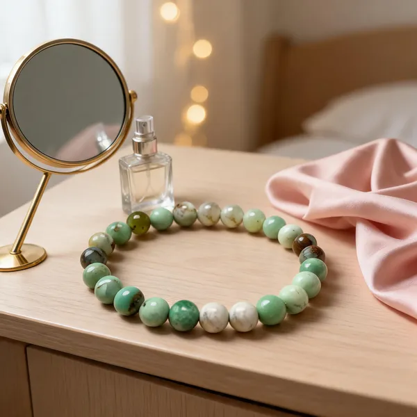 Apple_Green_Chrysoprase_Crystal_Beaded_Bracelet_For_Unisex