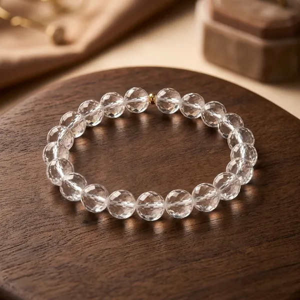Transparent_Clear_Quartz_Crystal_Beaded_Bracelet_For_Unisex