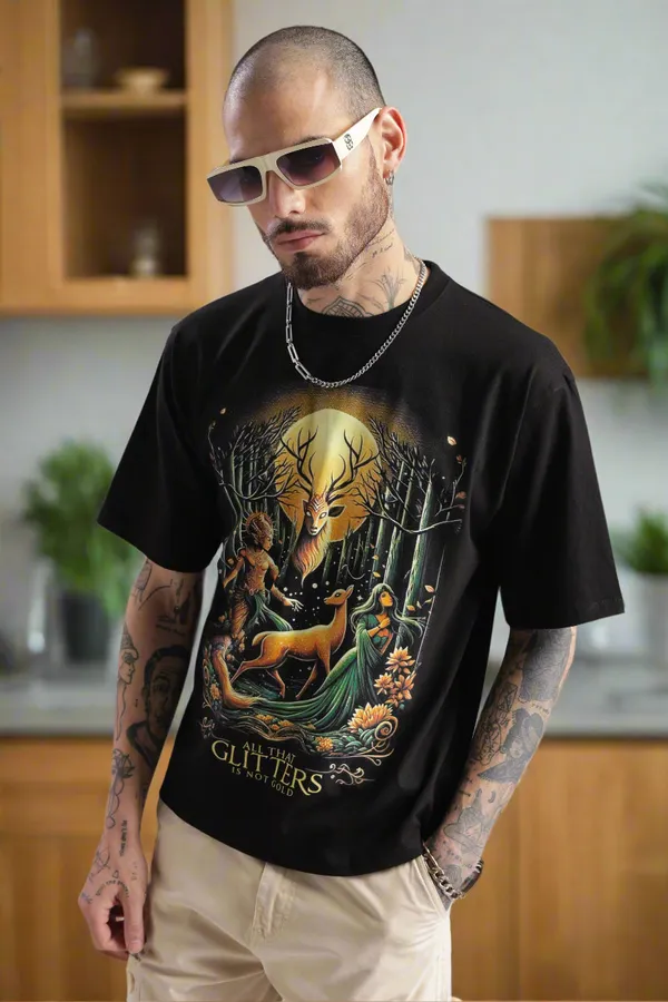 Black_Cotton_Oversized_All_That_Glitters_Is_Not_Gold_T-Shirt