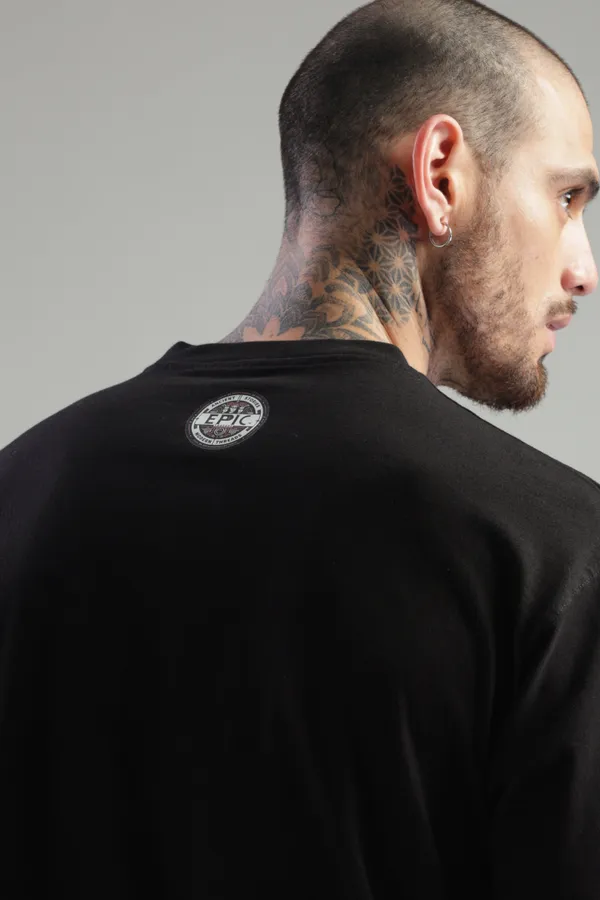 Black_Cotton_Oversized_Pandavas_Brothers_In_Arms_T-Shirt_For_Men