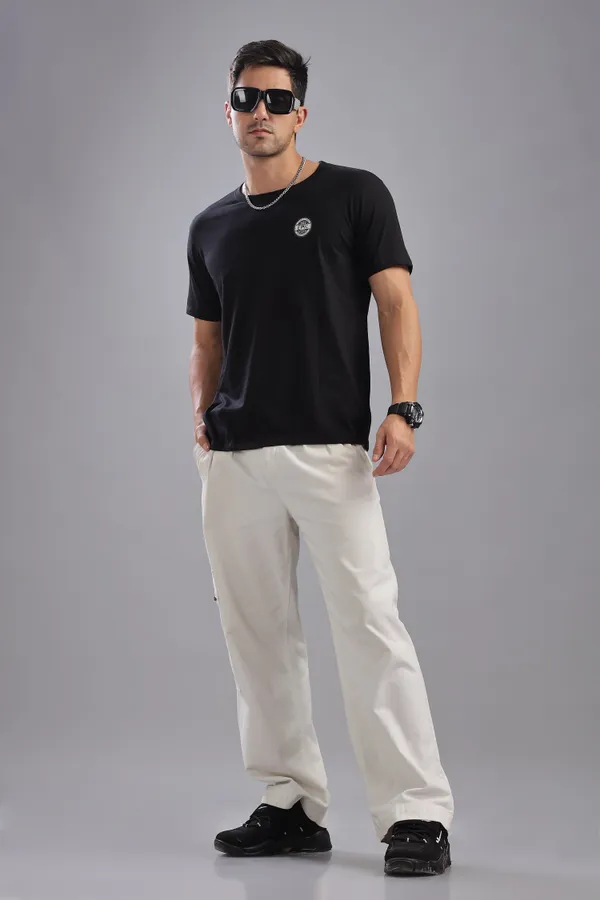 Black_Cotton_Regular_Fit_Dharmena_Jeevitam_T-Shirt_For_Men