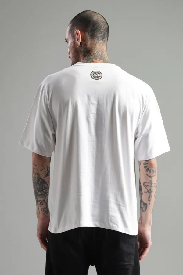 White_Cotton_Oversized_Mareecha_Illusion_Of_Desire_T-Shirt