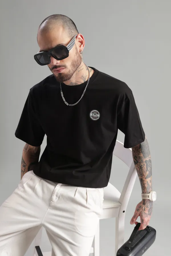 Black_Cotton_Oversized_Dharma_Satya_Ahimsa_Moksha_T-Shirt