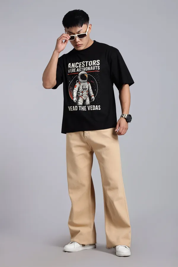 Black_Cotton_Oversized_Ancestors_Were_Astronauts_Veda_T-Shirt