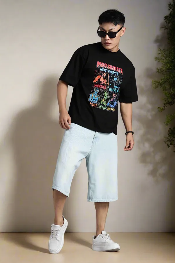 Black_Cotton_Oversized_Mahabharata_Multiverse_T-Shirt