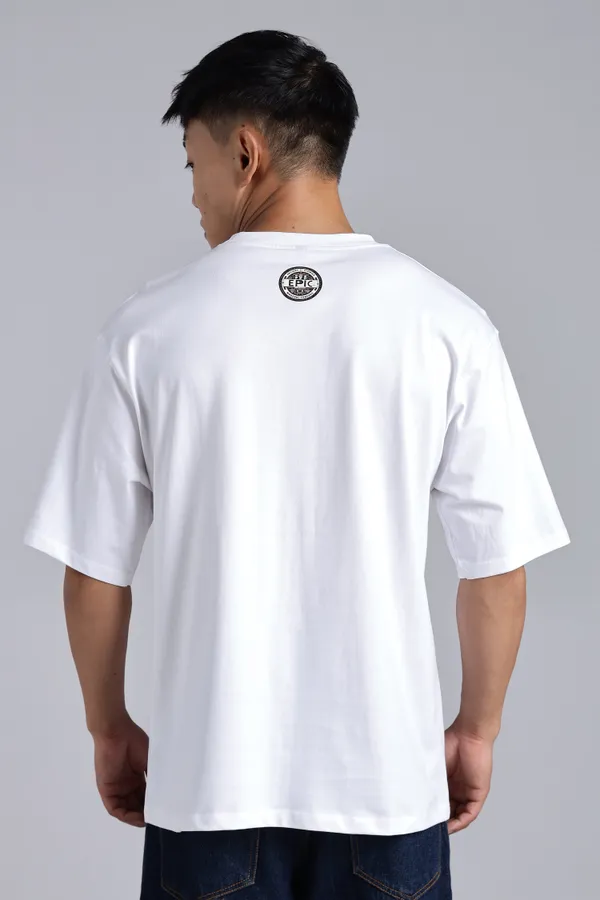 White_Cotton_Oversized_Dhyan_Protocol_Mind_Hack_T-Shirt