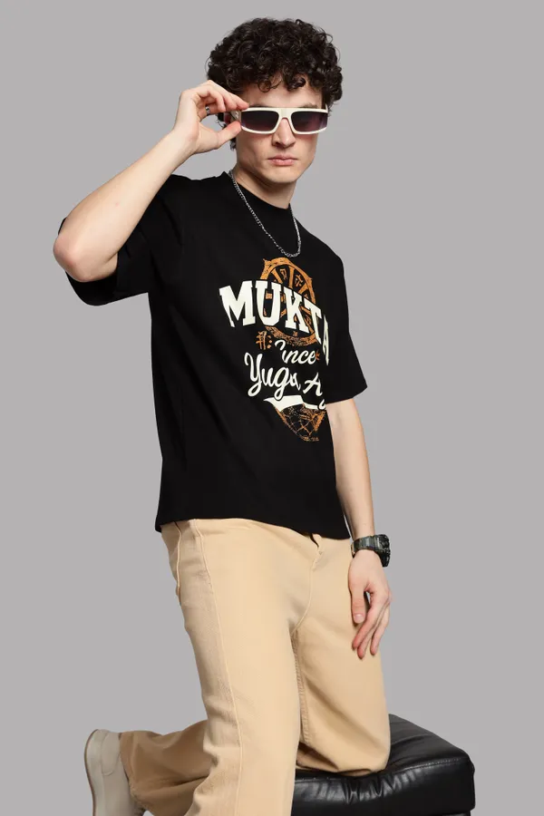 Black_Cotton_Oversized_Mukta_Since_Yugas_Ago_T-Shirt