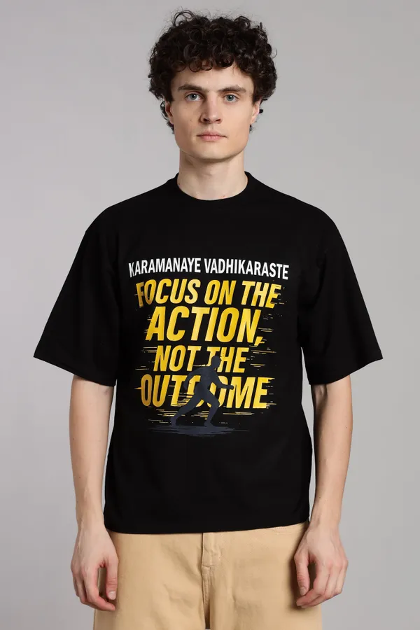 Black_Cotton_Oversized_Karmanyevadhikaraste_Gita_T-Shirt