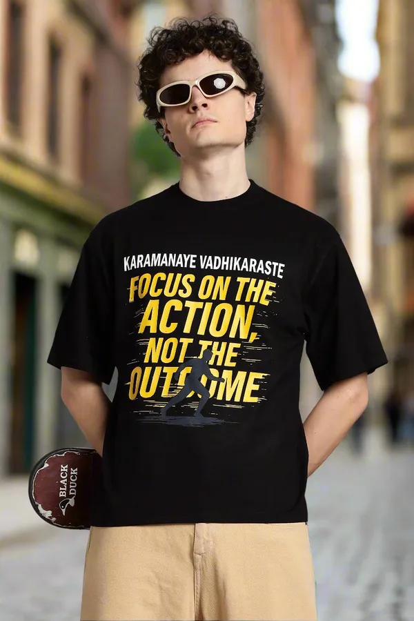 Black_Cotton_Oversized_Karmanyevadhikaraste_Gita_T-Shirt