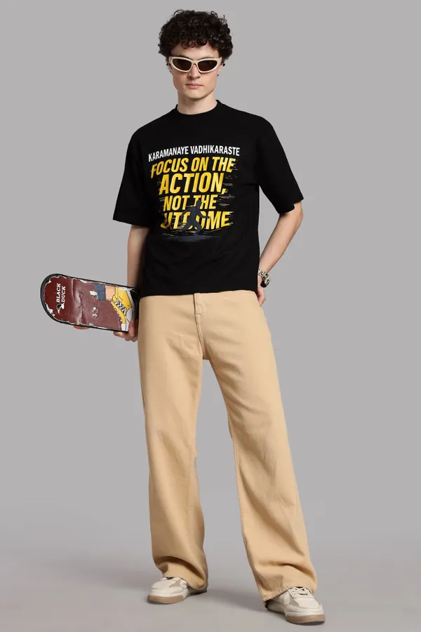 Black_Cotton_Oversized_Karmanyevadhikaraste_Gita_T-Shirt