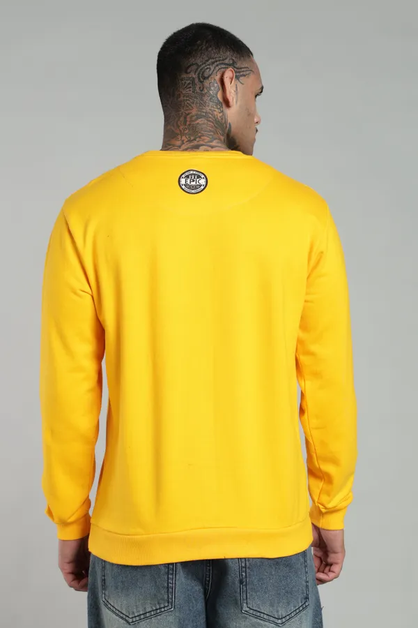 Golden_Yellow_Cotton_Graphic_Sweatshirt_For_Unisex