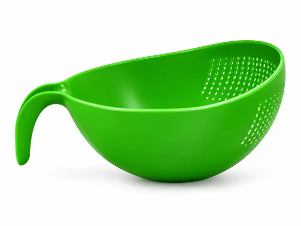 Green_Solid_Handled_Colander_Strainer
