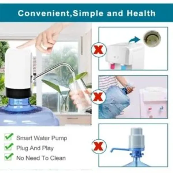 White_And_Black_Plastic_Water_Dispenser_Pump_For_Home