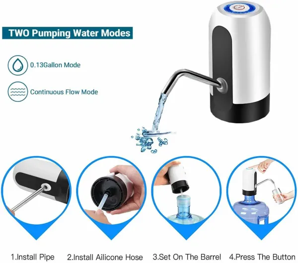 White_And_Black_Plastic_Water_Dispenser_Pump_For_Home