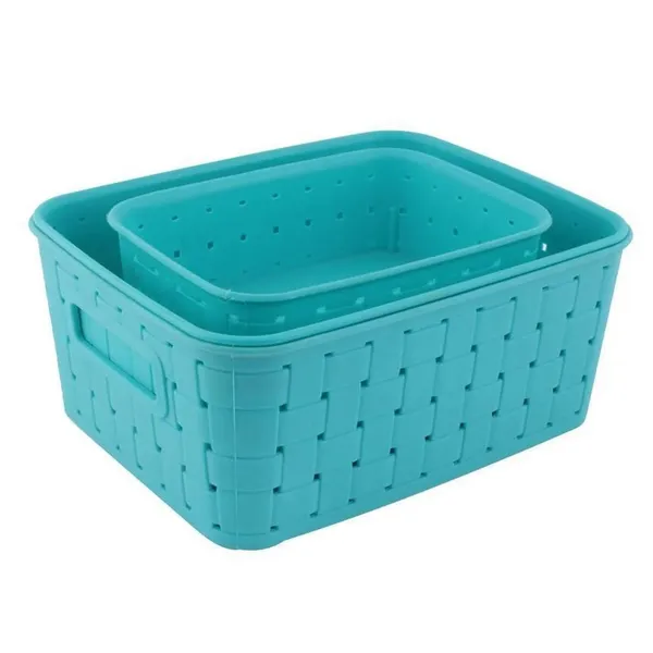 Plastic_Contemporary_Woven_Pattern_Storage_Basket_Set_Of_3