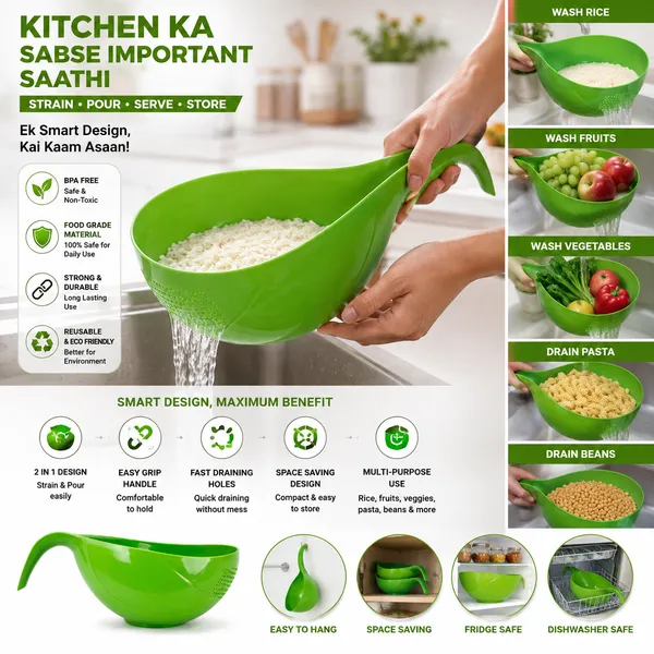 Green_Solid_Handled_Colander_Strainer