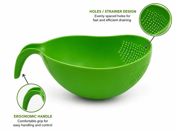 Green_Solid_Handled_Colander_Strainer