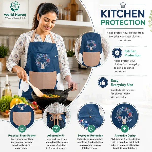 Blue_White_Polyester_Kitchen_Apron_For_Adults_Pack_Of_2