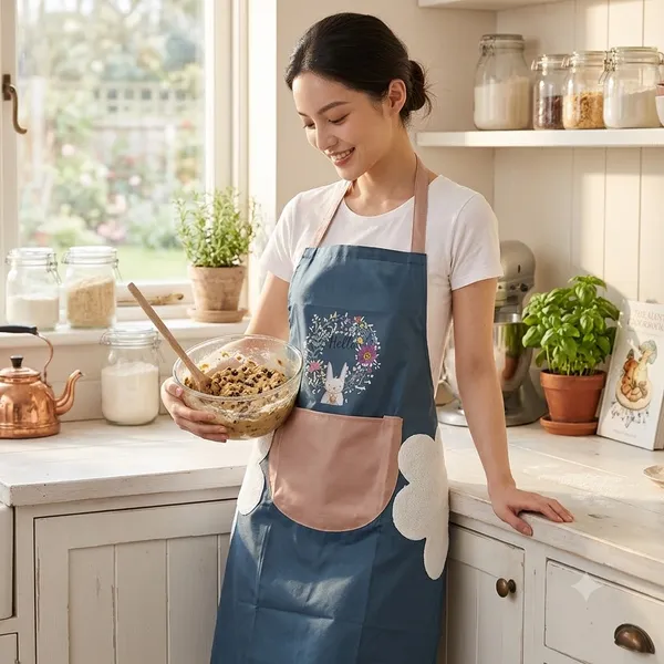 Blue_White_Polyester_Kitchen_Apron_For_Adults_Pack_Of_2