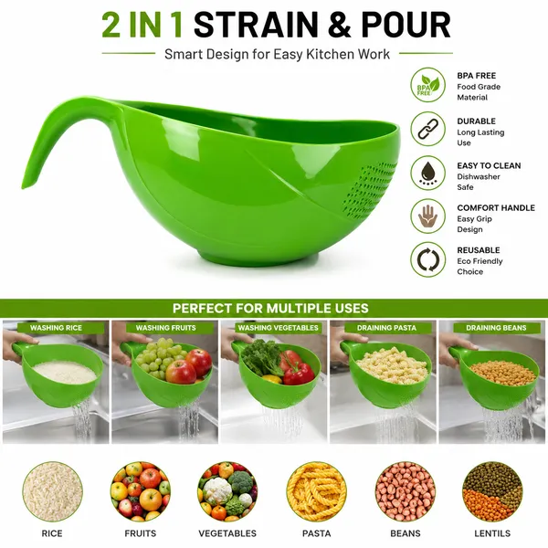 Green_Solid_Handled_Colander_Strainer