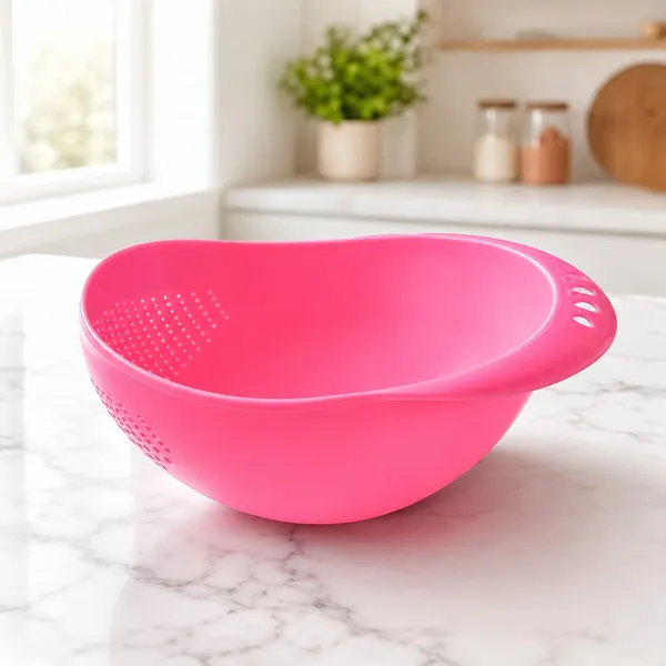 Plastic_Pink_Perforated_Colander_Bowl