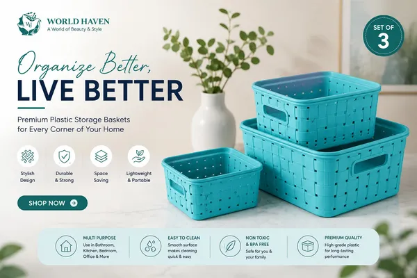 Teal_Plastic_Storage_Basket_For_Home_Pack_Of_Set_Of_3