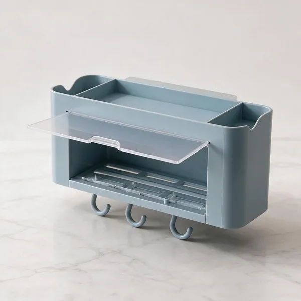 Plastic_Modern_Bathroom_Storage_Organizer_With_Hooks