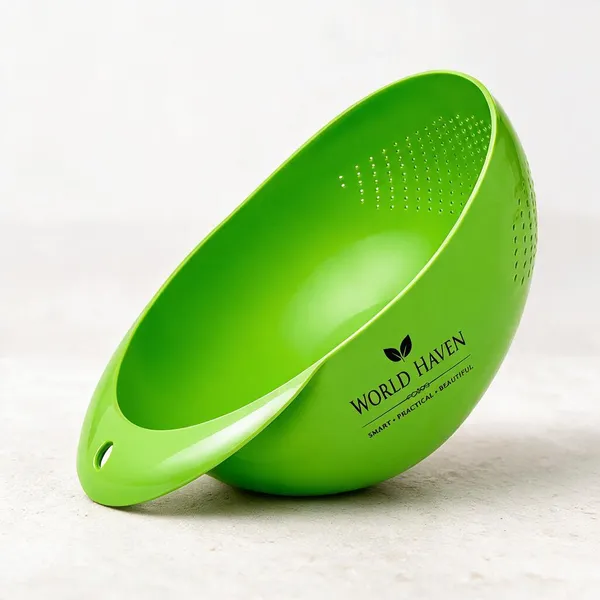 Plastic_Green_Perforated_Handled_Colander