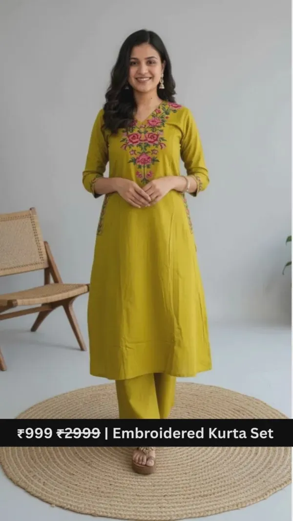 Elegant_Mustard_Yellow_Embroidered_Kurta_Set_For_Women