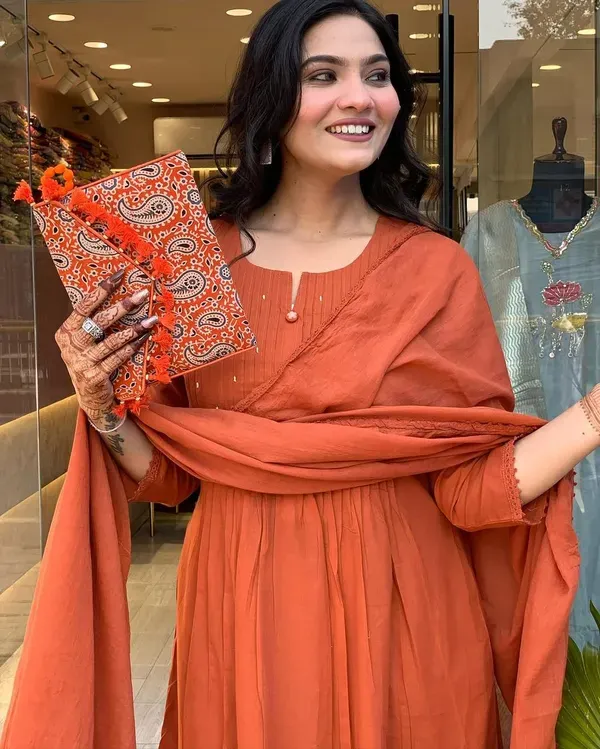 Rust_Orange_Embroidered_Anarkali_Suit_With_Dupatta