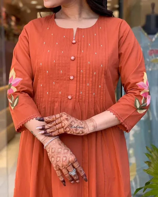Rust_Orange_Embroidered_Anarkali_Suit_With_Dupatta